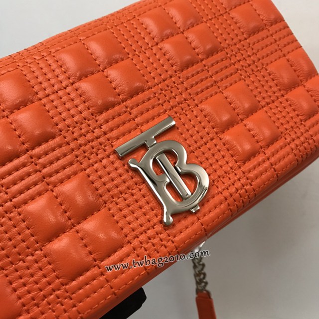 Burberry專門店新款羊皮小號TB蘿拉包 巴寶莉絎縫品牌格紋鏈條單肩挎背女包 yxb1537